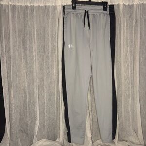 Men’s Under Armour Grey Joggers with Black Stripes
